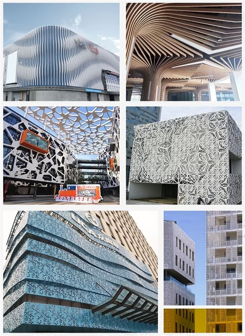 perforated aluminium panels facade